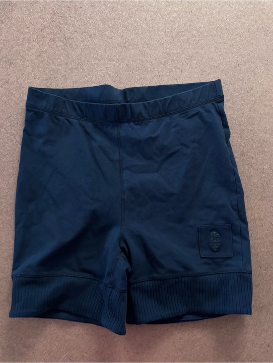 Free People Pants - Free People Navy Blue High-Rise Ribbed Hem Active Shorts women large